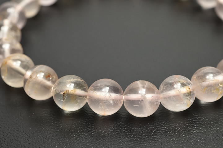 7.5mmゴールデンオーラローズクォーツブレス ディープカラーファイナルグレード　マダガスカル産