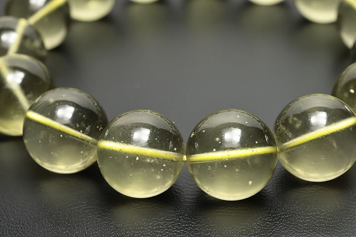 シトリン (熱加工) 10.0mm玉 黄色水晶 丸玉 バラ売 穴空