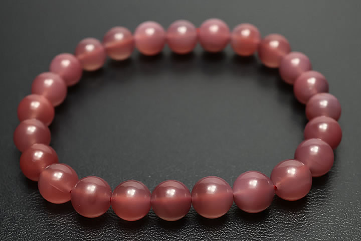 7.5mm天然赤メノー(瑪瑙)ブレスお買い得品　四川省産