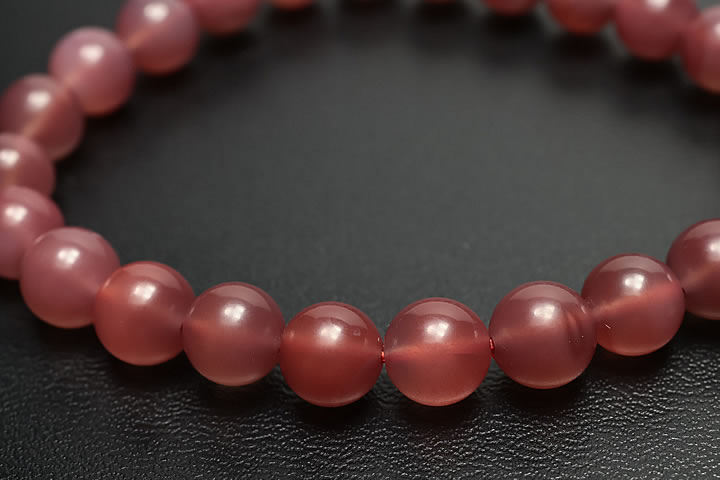 7.5mm天然赤メノー(瑪瑙)ブレスお買い得品　四川省産