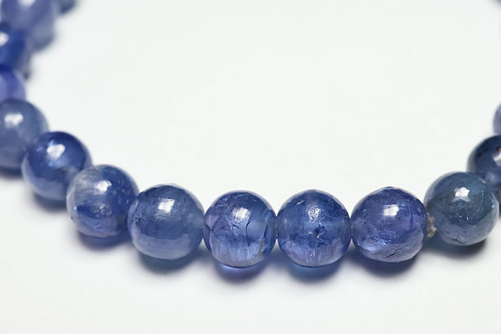 7mm宝石質グレードタンザナイトブレスレット　ファイナルグレード