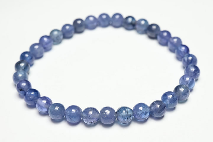 6mm宝石質グレードタンザナイトブレスレット　ファイナルグレード