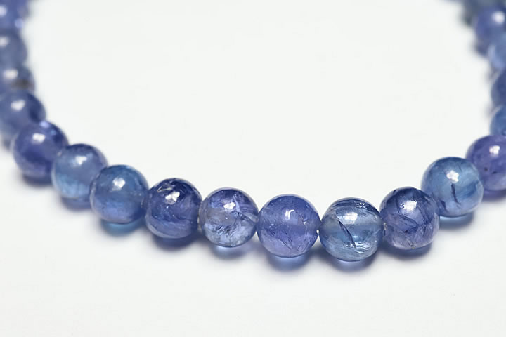 5.5mm宝石質グレードタンザナイトブレスレット　ファイナルグレード