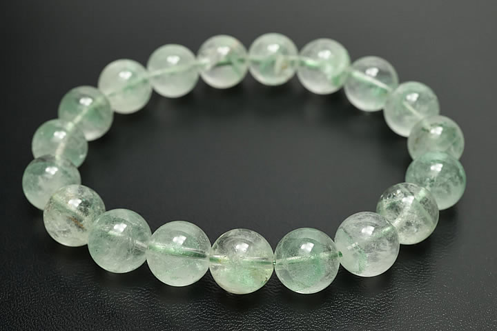 10.5mmグリーンファントムブレスレット マダガスカル産