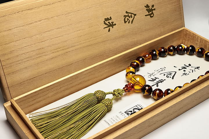 最高級天然本鼈甲 13mm数珠