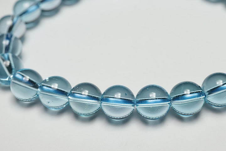 7mmブルートパーズブレスジュエリーグレードブレスレット