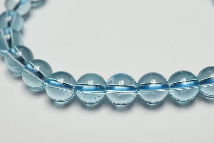 6.5mmブルートパーズブレスジュエリーグレードブレスレット