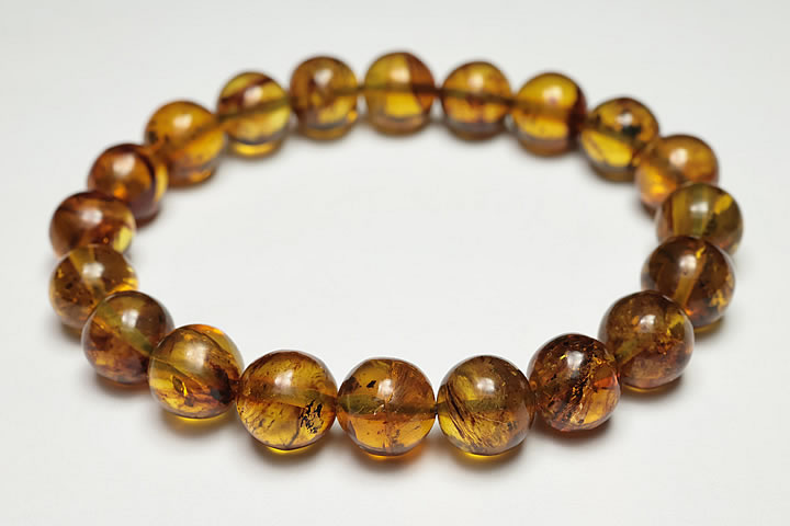 10mm5Aブルーアンバーブレスレット