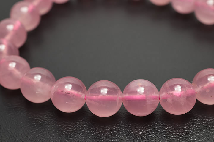 8mmディープカラーマダガスカルローズブレスレット トップグレード