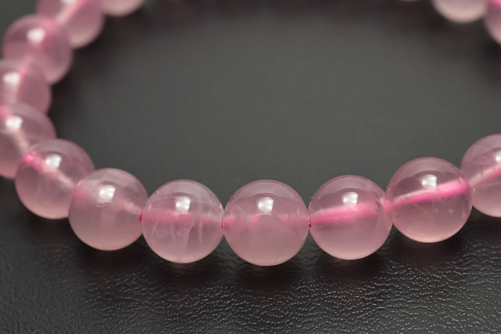 8mmディープカラーマダガスカルローズブレスレット トップグレード