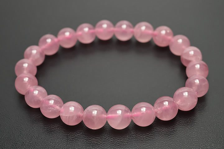 8mmディープカラーマダガスカルローズブレスレット トップグレード