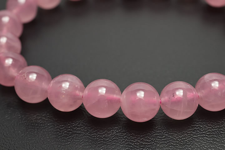 8mmディープカラーマダガスカルローズブレスレット トップグレード