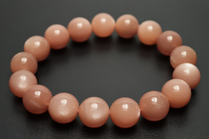 12mmオレンジムーンストーン3Aブレス