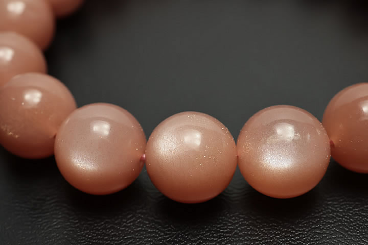 12mmオレンジムーンストーン3Aブレス