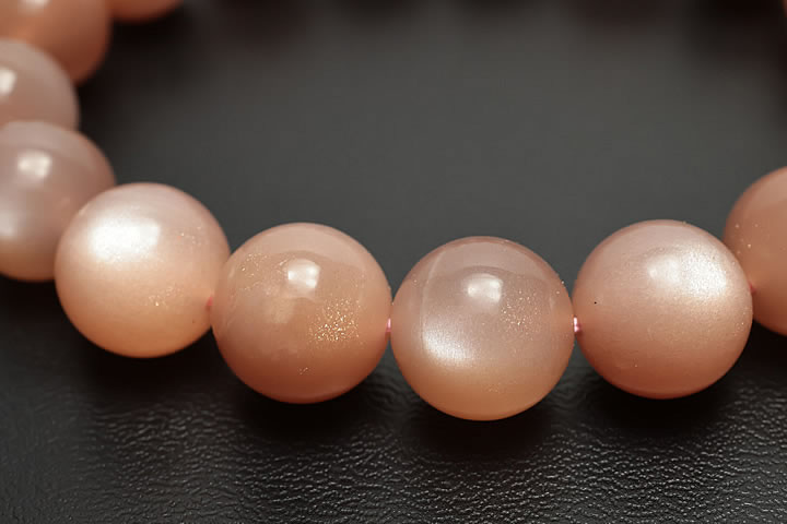 12mmオレンジムーンストーン3Aブレス