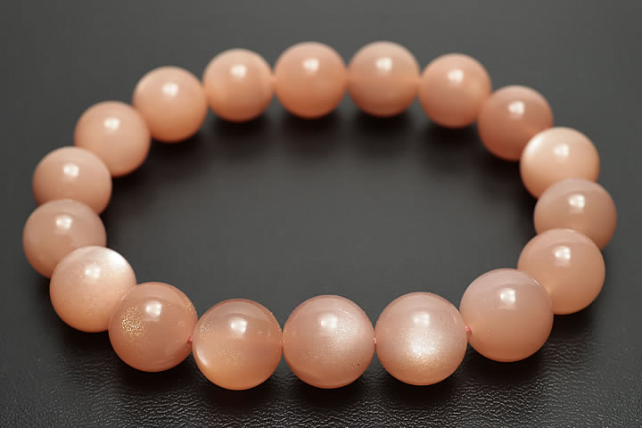 11.5mmオレンジムーンストーン3Aブレス