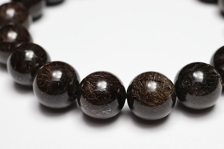 11.5mmリアルブラックルチルブレスレット　ファイナルグレード++++