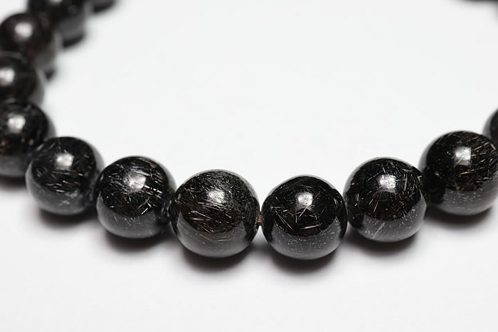 8mmリアルブラックルチルブレスレット　ファイナルグレード++++