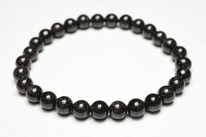 6.5mmリアルブラックルチルブレスレット ファイナルグレード++++