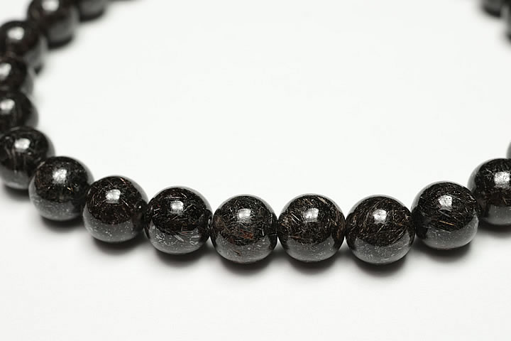 6.5mmリアルブラックルチルブレスレット　ファイナルグレード++++