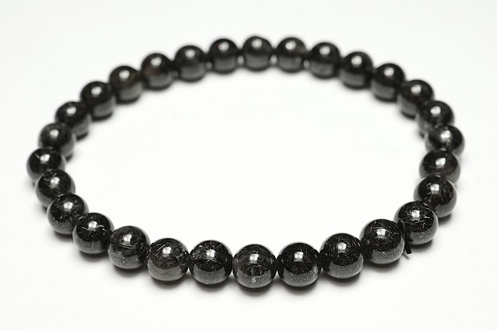 6.5mmリアルブラックルチルブレスレット ファイナルグレード++++