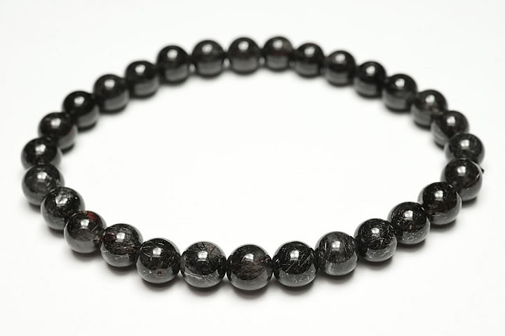 6.5mmリアルブラックルチルブレスレット ファイナルグレード++++