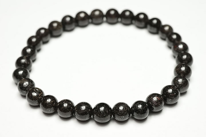 6.5mmリアルブラックルチルブレスレット ファイナルグレード++++