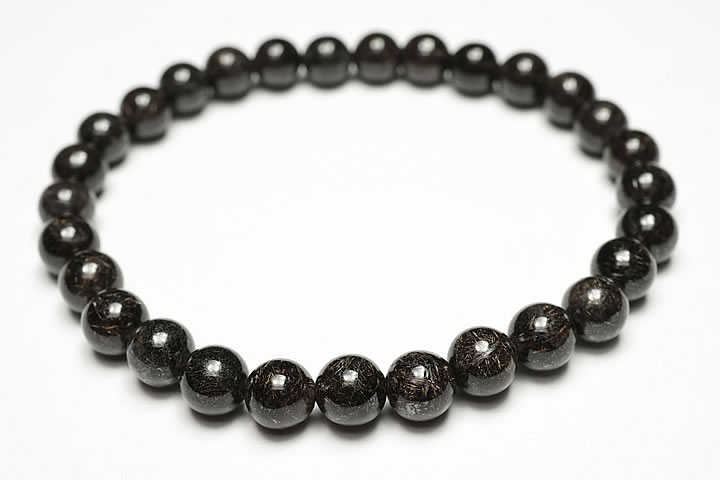 6.5mmリアルブラックルチルブレスレット ファイナルグレード++++