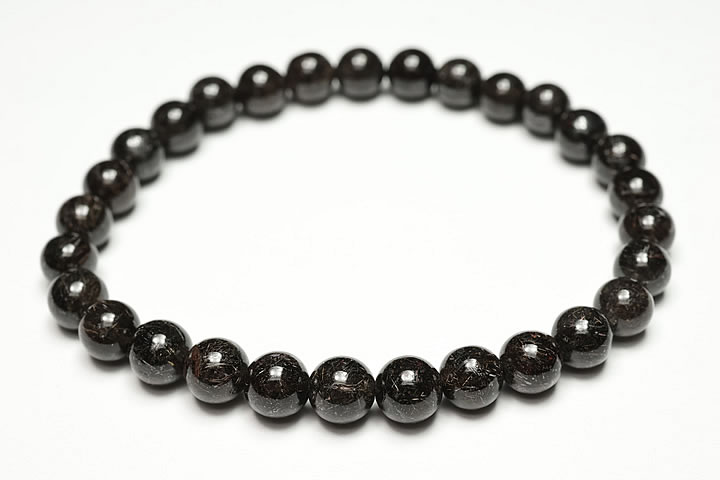 6.5mmリアルブラックルチルブレスレット ファイナルグレード++++