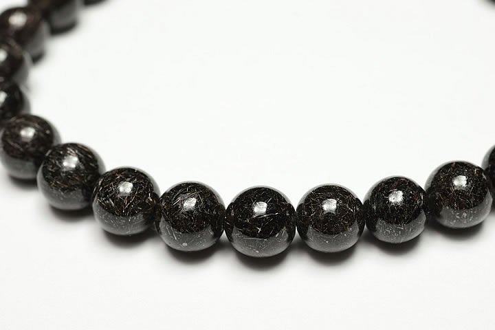 6.5mmリアルブラックルチルブレスレット　ファイナルグレード++++