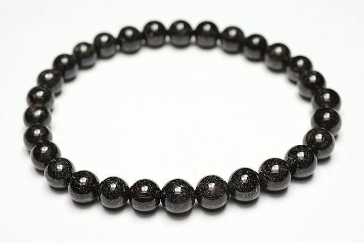 6.5mmリアルブラックルチルブレスレット ファイナルグレード++++