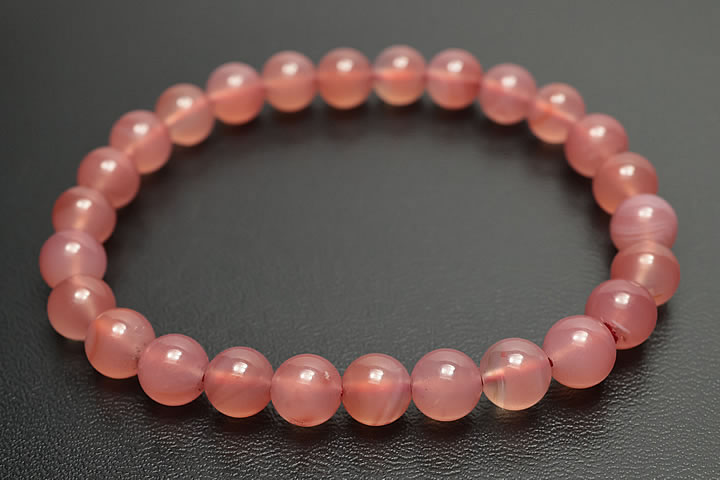 7mm天然赤メノー(瑪瑙)ブレスお買い得品 四川省産