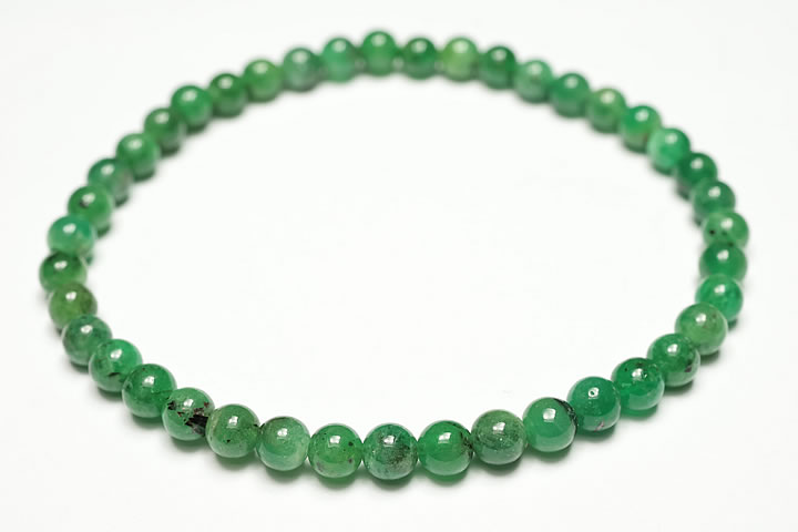 4.5mmエメラルドブレスレット ファイナルグレード++++ ザンビア産