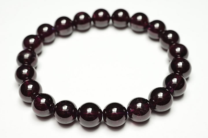 9mmロードライトガーネットブレスレット ファイナルグレード++++ ブラジル産