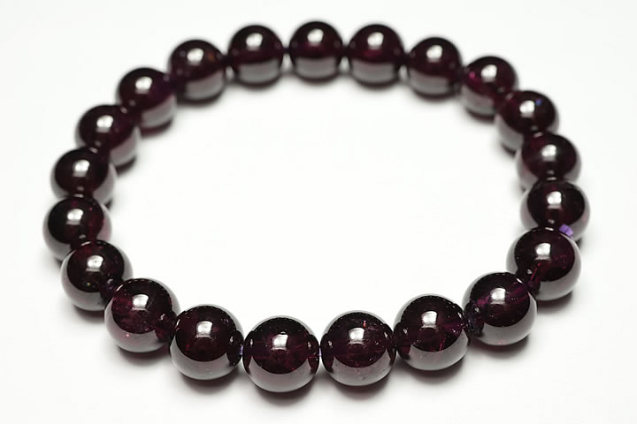 9mmロードライトガーネットブレスレット ファイナルグレード++++ ブラジル産