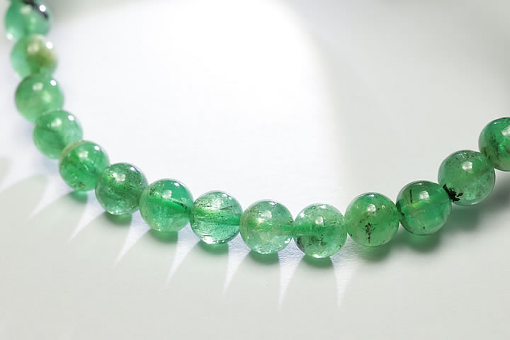 4.8mmエメラルドブレスレット ファイナルグレード++++ ザンビア産