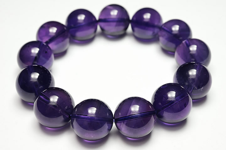 16mmウルグアイアメジストブレスレット ファイナルグレード++++