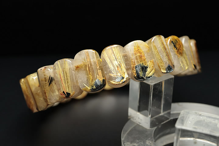 10A太陽ルチル(スターバーストルチル)バングルブレス