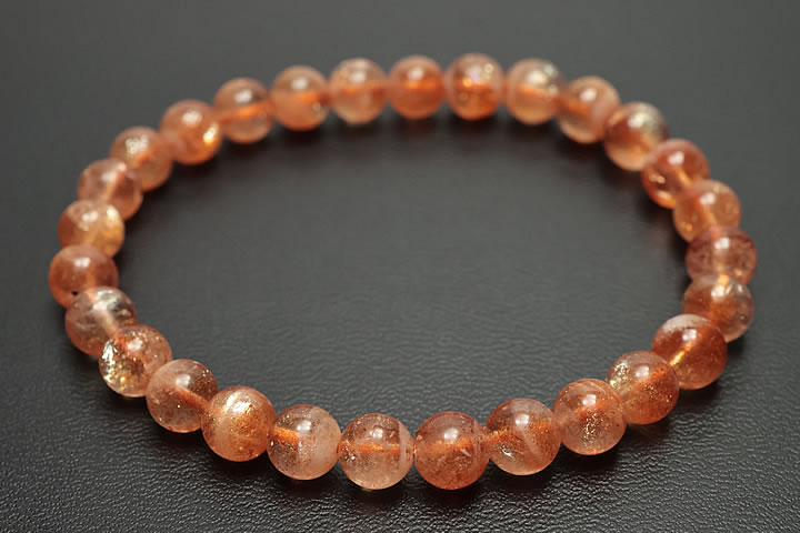 Sunstone - 6.5mmサンストーンブレスレットファイナルグレード