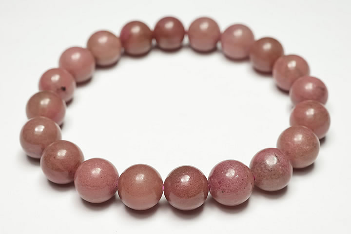 Rhodonite - 10mmロードナイトシリカブレスレットAAAグレード　愛知県田口鉱山産 保証書付