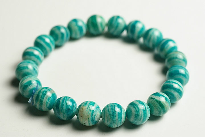 9.5mmアマゾナイトブレスレット　ファイナルグレード モザンビーク産