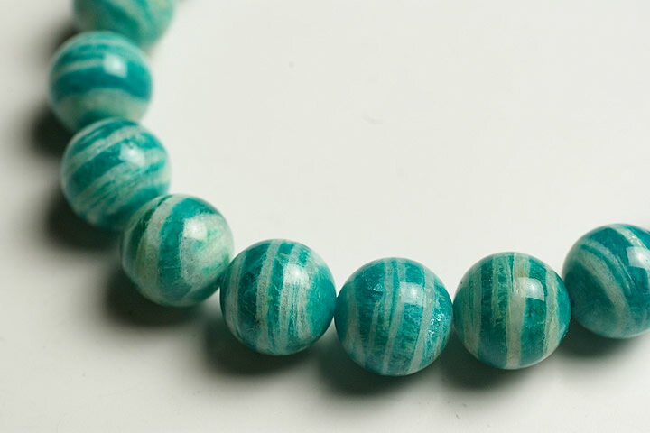 9.5mmアマゾナイトブレスレット　ファイナルグレード モザンビーク産