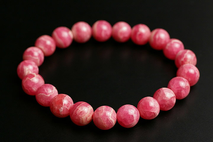 高品質5A　9mmインカローズブレスレット　アルゼンチン産