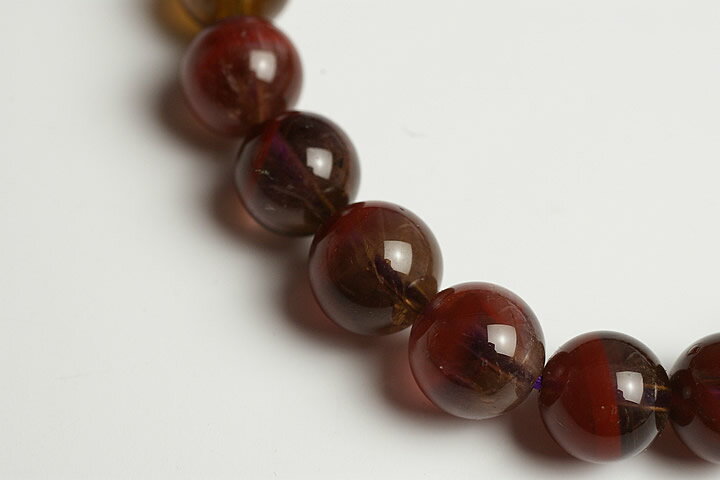 超レア品！8mmレッドファントムアメジストブレスレット　プレミアムグレード