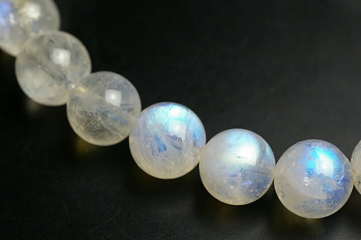 ファイナルグレード11mmレインボームーンストーンブレスレット　スリランカ産