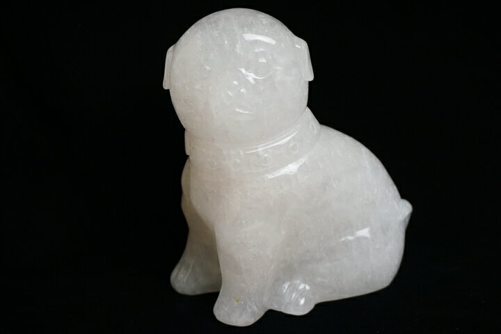 戌　置物(水晶)
