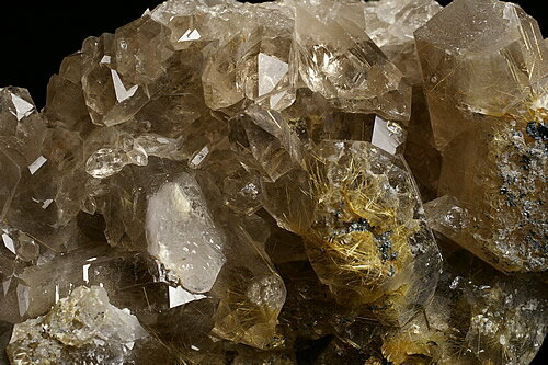 高級品ルチル水晶クラスター