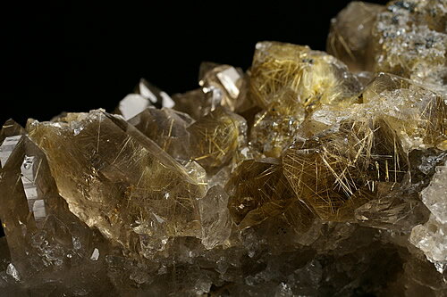 高級品ルチル水晶クラスター