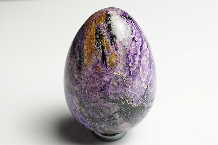 大きいチャロアイトエッグ　プレミアムグレード　ロシア産