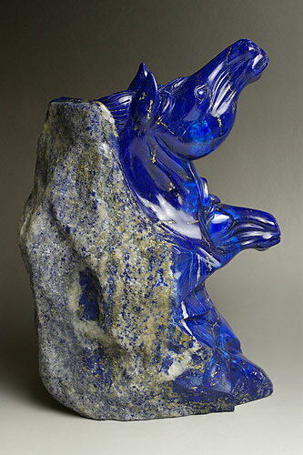 プレミアムグレード　ラピスラズリ　馬　アフガニスタン産